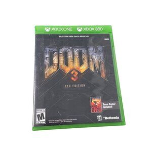 Doom 3 BFG Edition Xbox 360 Video Game Plays On Xbox One Complete Case